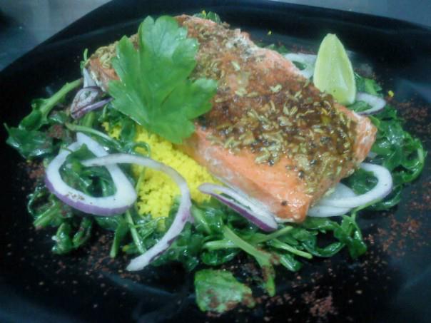 Baked Salmon with Fennel and Lime